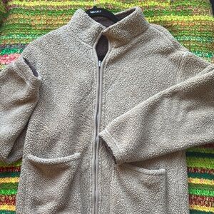Hollister Beige Sherpa Jacket